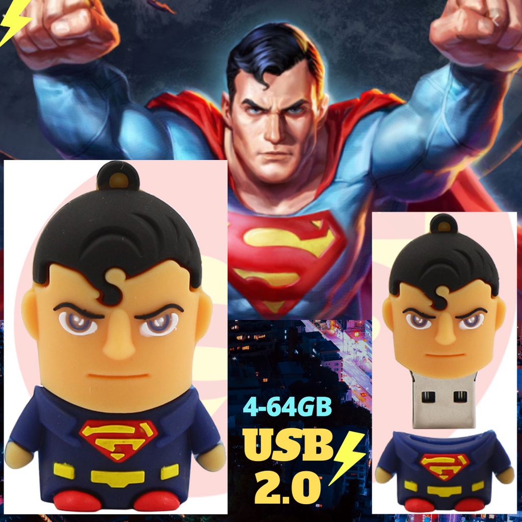 Usb 2.0 1GB 8GB 16GB 32GB 64GB 128GB Hình Hoạt Hình Siêu Anh Hùng