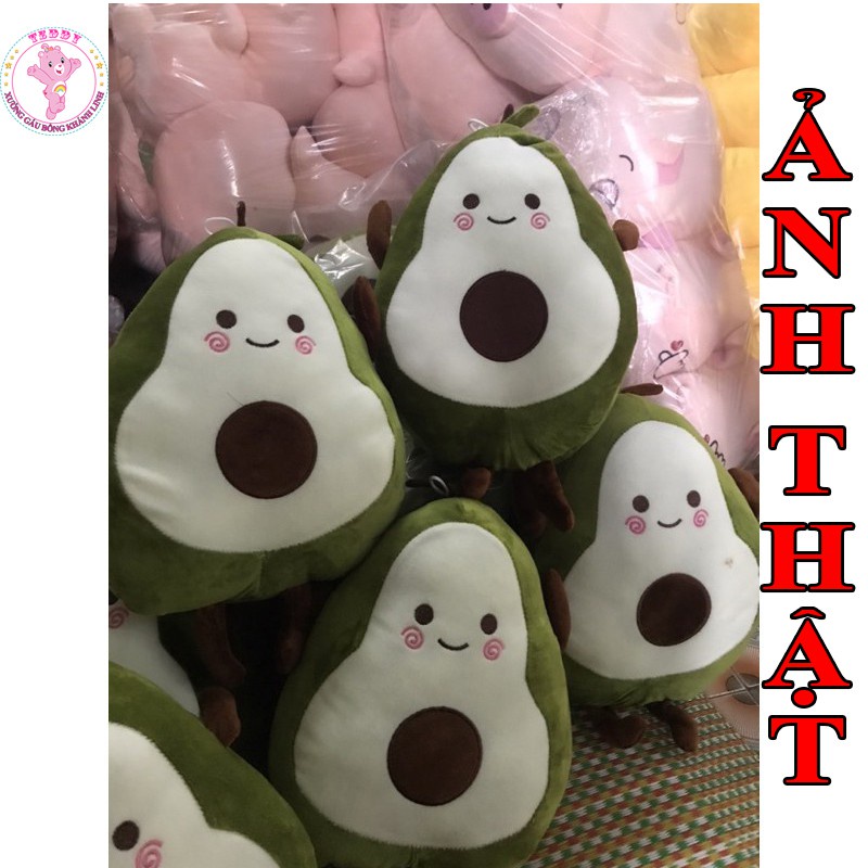 Gấu Bông Hình Trái Bơ Tròn Size 40Cm Chất Liệu Vải Bông Cao Cấp Xuất Siêu Thị Siêu Bền Đẹp