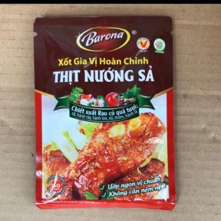 Gói sốt gia vị thịt hoàn chỉnh Thịt nướng xả Barona 55g/80g