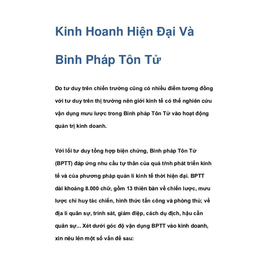 Sách-Binh Pháp Tôn Tử Trong Quản Lí