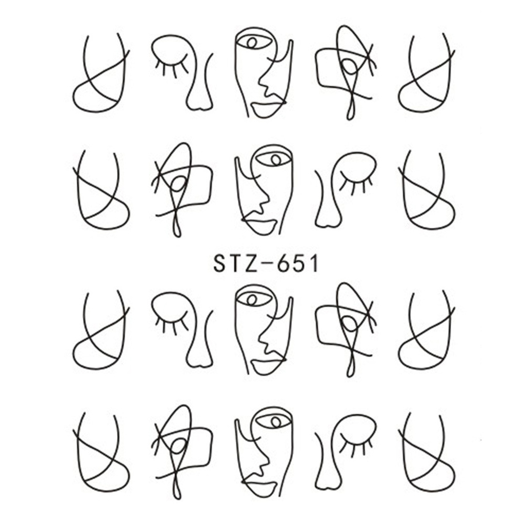 [Hàng mới về] Miếng Dán Trang Trí Móng Tay Diy Họa Tiết Động Vật Thời Trang