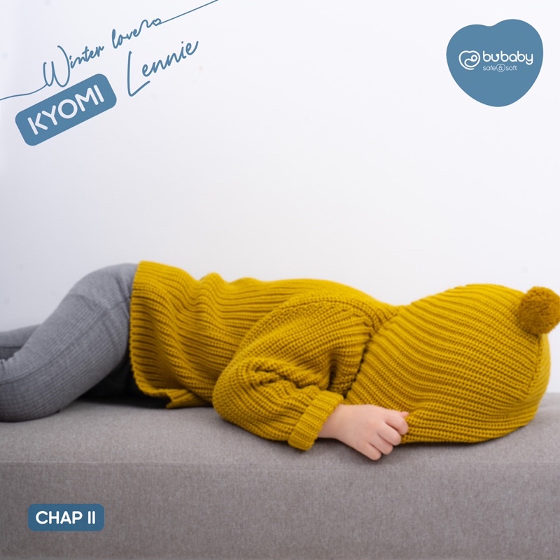 Bubaby-Áo khoác len có mũ