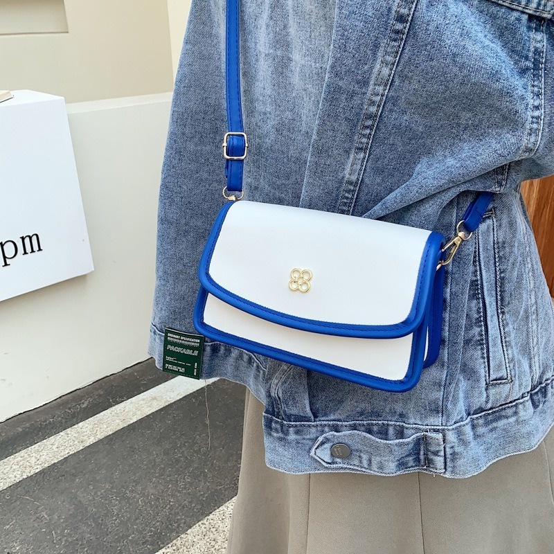 Màu Sắc Túi Đeo Chéo Vuông Nhỏ NB00263 Phong Cách retro