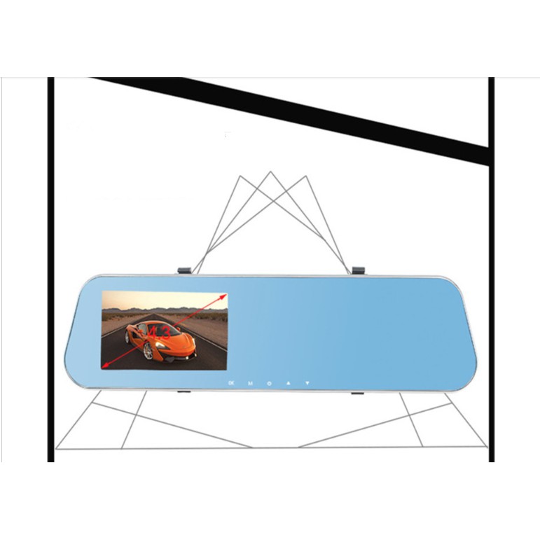 Camera hành trình cho oto tráng gương tặng cảm biến 8 mắt lùi xe cao cấp | BigBuy360 - bigbuy360.vn