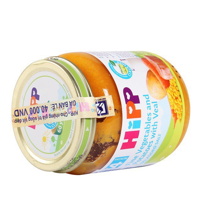 Dinh Dưỡng Đóng Lọ Hipp Thịt Bê, Khoai Tây, Rau Tổng Hợp - 125g