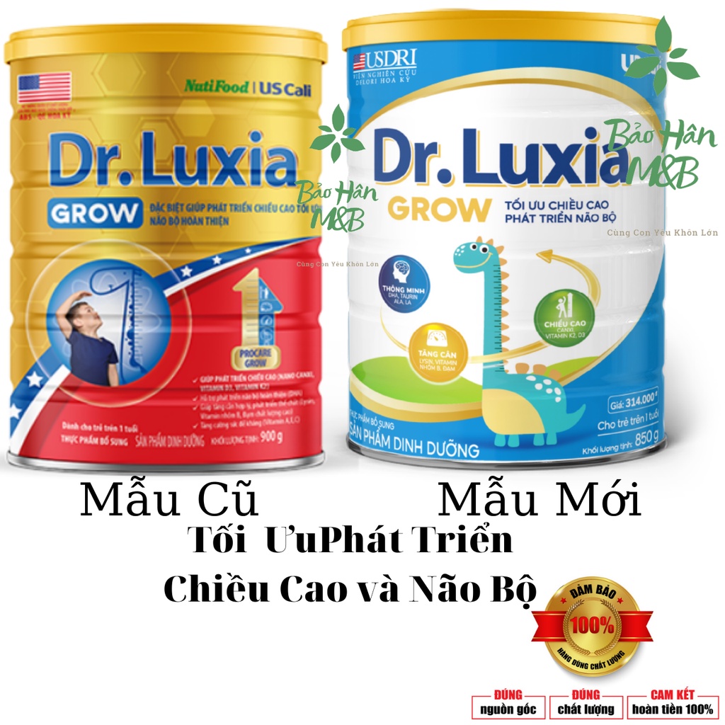 Sữa Bột Dr.Luxia Grow Nutifood Lon 850g [ Date mới nhất ]