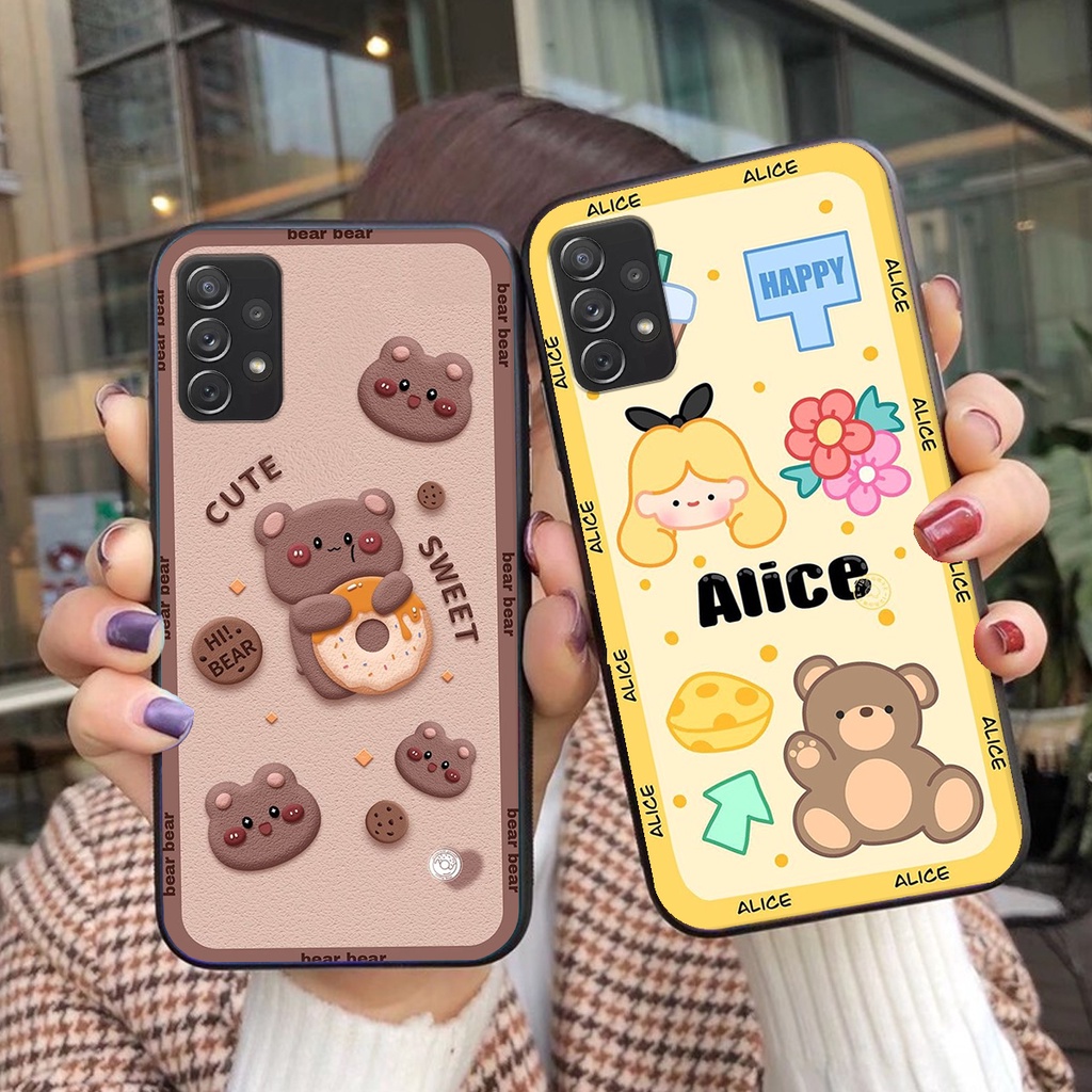 Ốp lưng Samsung Galaxy A72 in hình 3D gấu mới nhất - sang - chảnh - ĐẸP- BỀN