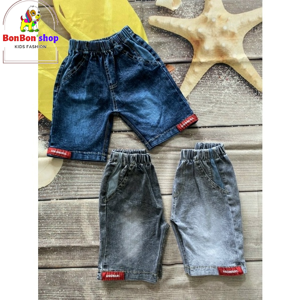 Quần bò đùi cho bé trai 6 tuổi, quần jen đùi cho bé trai size 20-32kg
