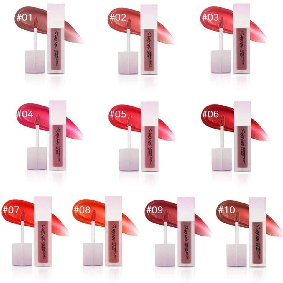 Son Kem Lì Lâu Trôi Pretty fitter Chiffon Velvet lip Tint #9