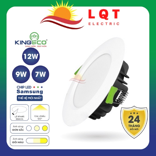Đèn led âm trần trang trí đèn downlight Hàng chính hãng KINGLED cao cấp công suất 7w 9w 12w thiết bị điện