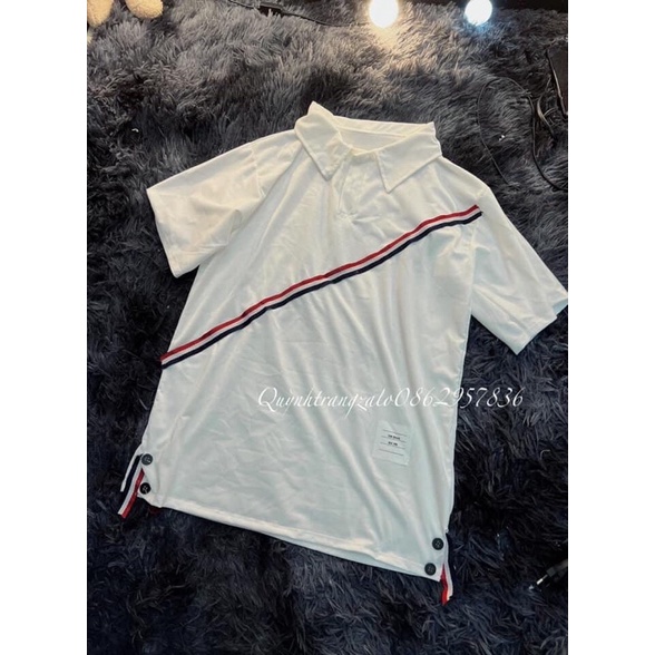 Áo polo dây sọc dọc trẻ trung, năng động