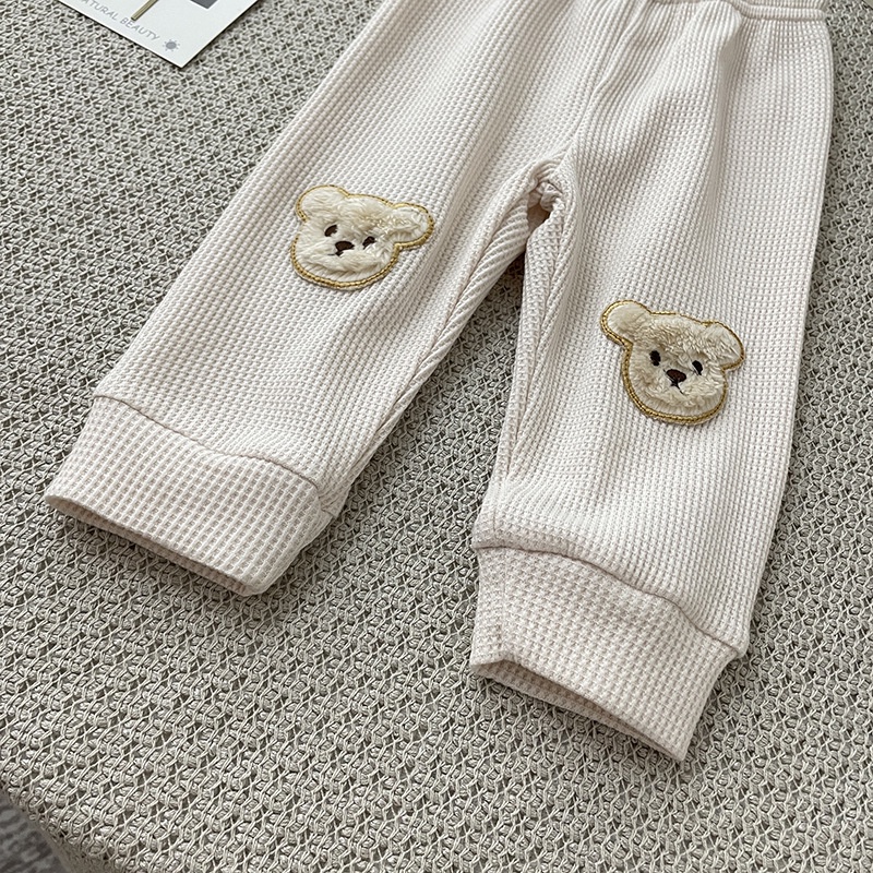 Quần thêu hình gấu cute cho bé trai - bé gái