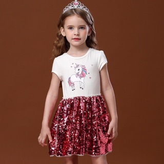 Váy sequin ngựa PONY kèm vương miện (size 100-140)