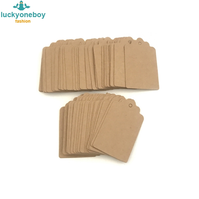 Bộ 100 thẻ giấy kích thước 5 * 3cm dùng trang trí quà tặng tiệc cưới | BigBuy360 - bigbuy360.vn