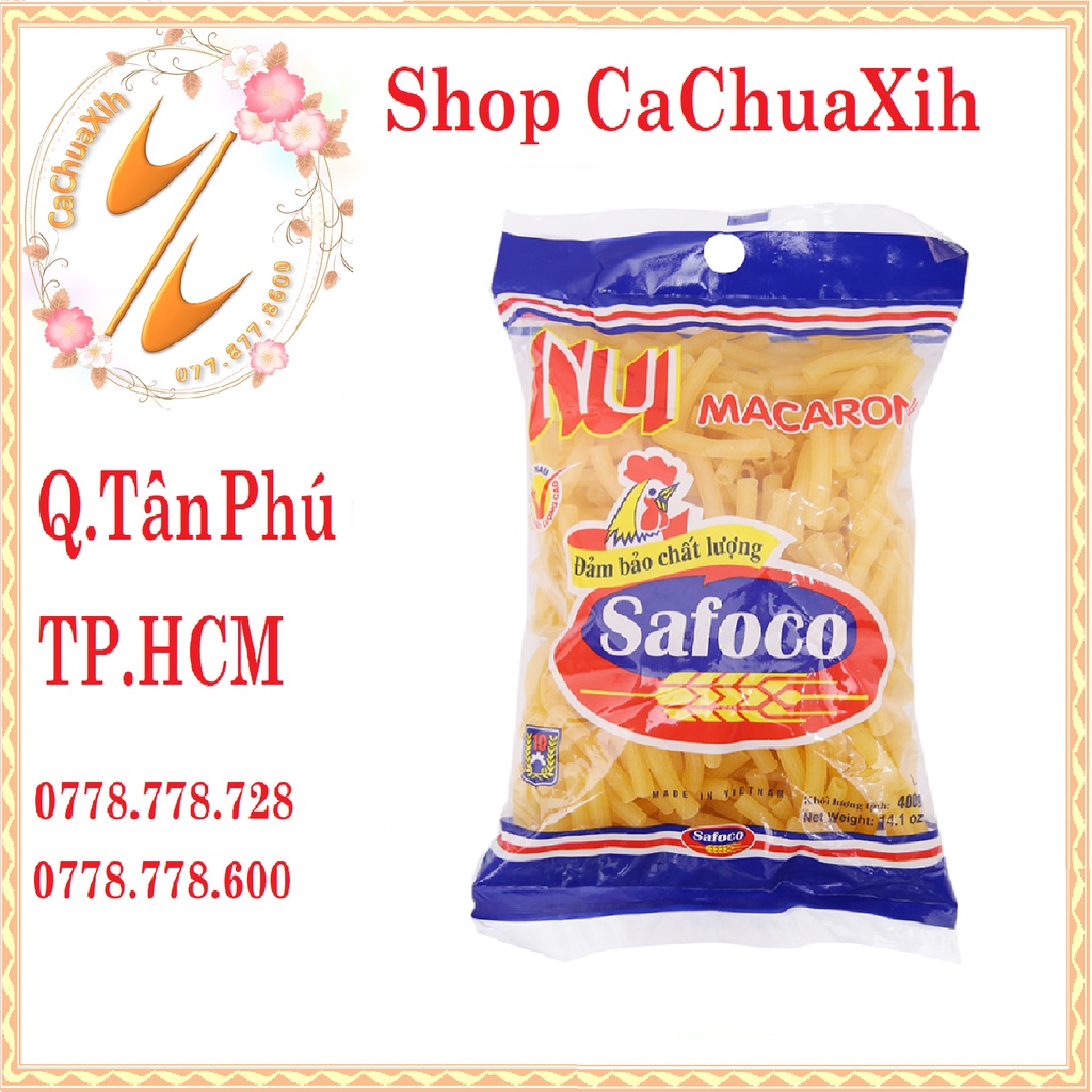 Nui ống lớn Safoco gói 400g