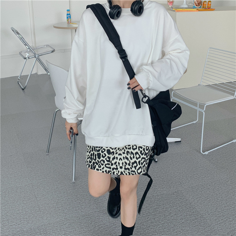 Women Korean Long Sleeve Solid Sweater