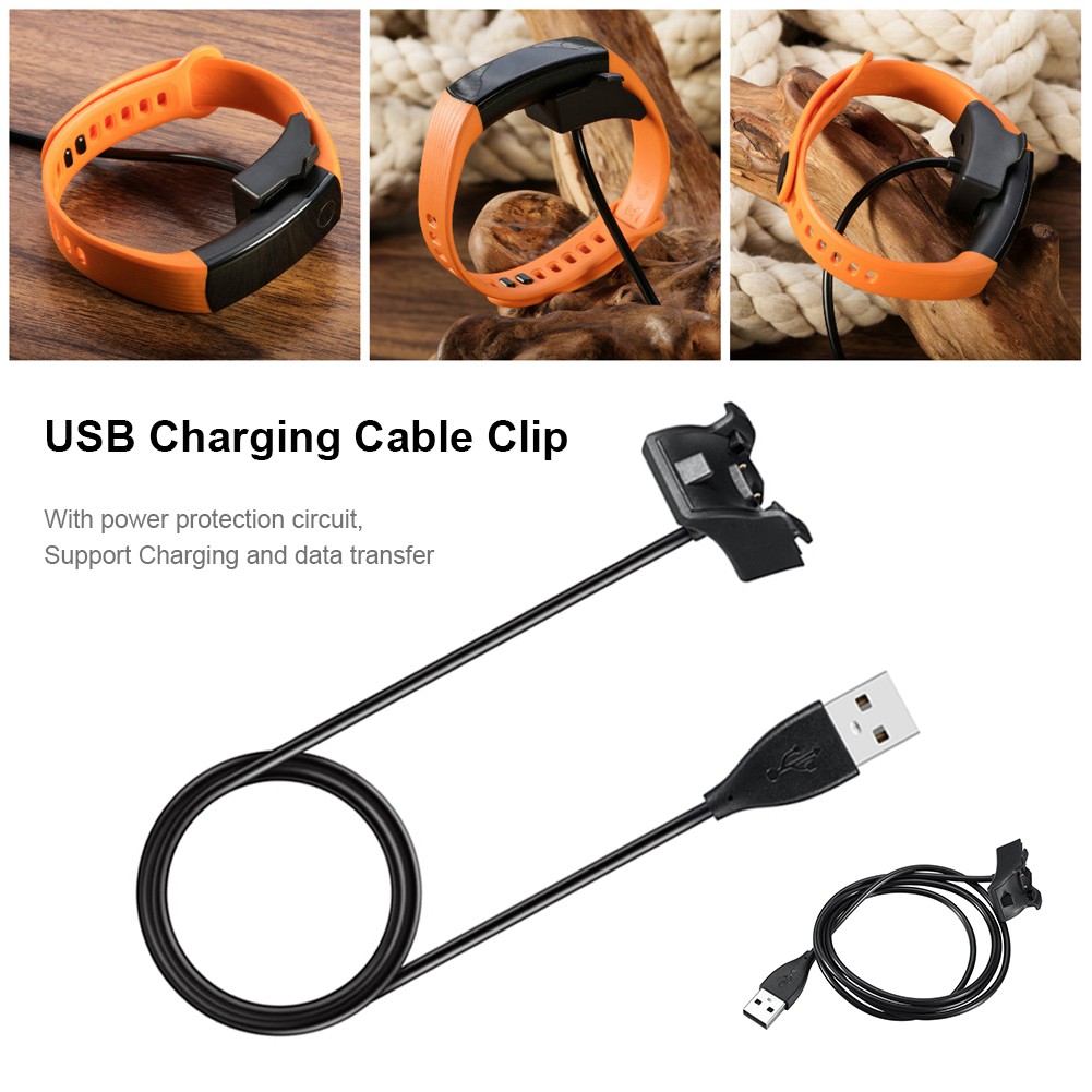 3FT USB Charging Data Cable Fast Charger Charging Dock Clip For Huawei Honor Band 5 4 3 Band 2 Pro Smart Bracelet