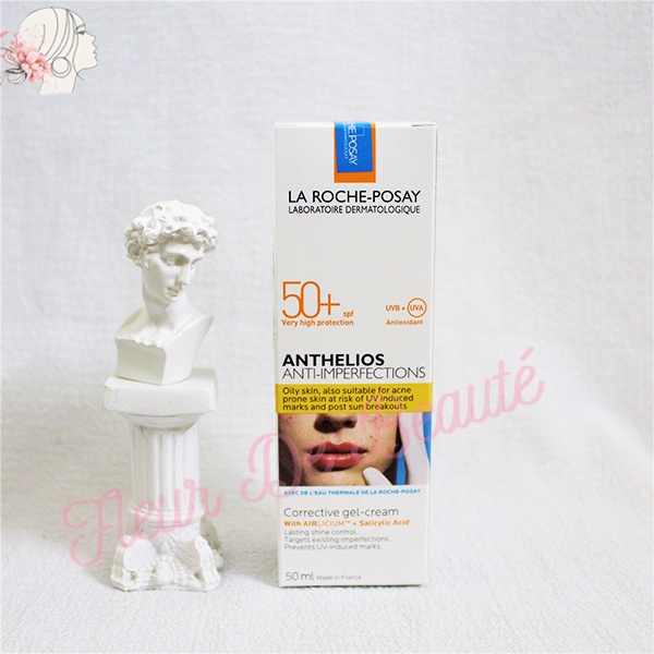 Kem Chống Nắng La Roche-Posay Cho Da Dầu, Dễ Nổi Mụn 50ml Anthelios Anti-Imperfection SPF50+