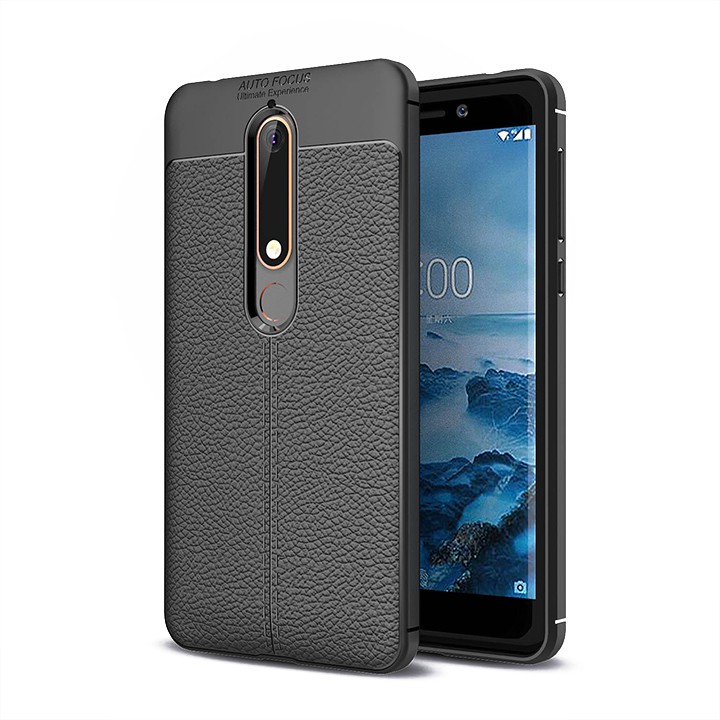ỐP LƯNG NOKIA 6 2018 CHỐNG SỐC VÂN DA