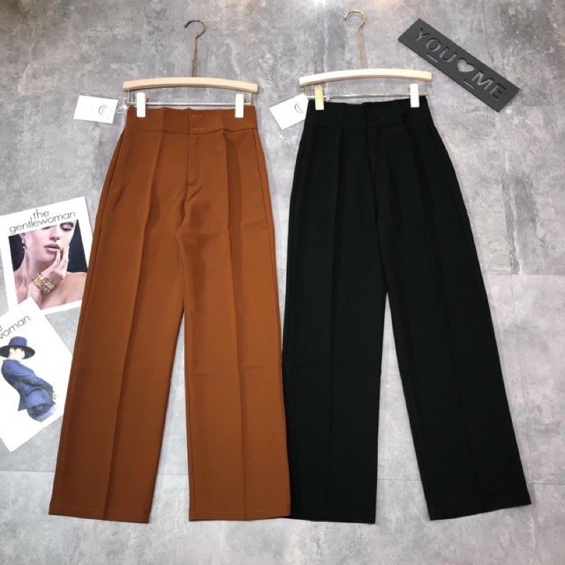 [ Cạp cao- Form chuẩn ] Quần ống xuông cạp cao 2 cúc tôn dáng siêu hot 2020 | BigBuy360 - bigbuy360.vn