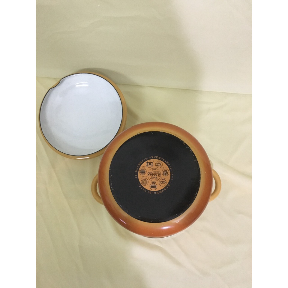 Nồi men luộc nội địa Nhật, size 21cm, cao 18cm (mã 704), Dùng được bếp từ