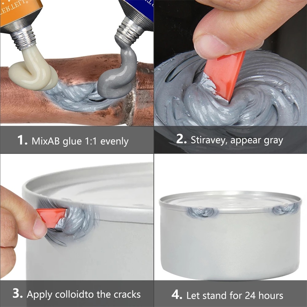 Kim Loại Nhựa Chất Sửa Chữa AB Keo Gel Vết Nứt Keo Hàn Công Nghiệp Keo Xi Măng Chất Sửa Chữa Nhanh Khô AUBESSSTORE