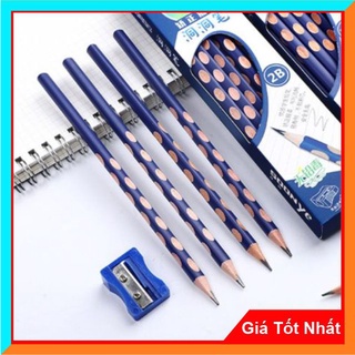 Bút Chì Định Vị Tay Cầm M&G AWPQ0906 2B Màu Xanh - Ngòi Mềm Không Gãy