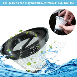 (Hàng sẵn) Lõi lọc Hepa cho máy hút bụi Deerma DX115C, DX115S (lọc được 99,9% bụi mịn PM2.5)