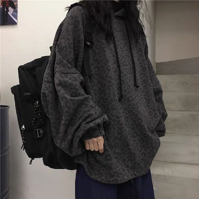 Áo hoodie ulzzang hoa báo cá tính 2019 KÈM 3 ẢNH THẬT CUỐI