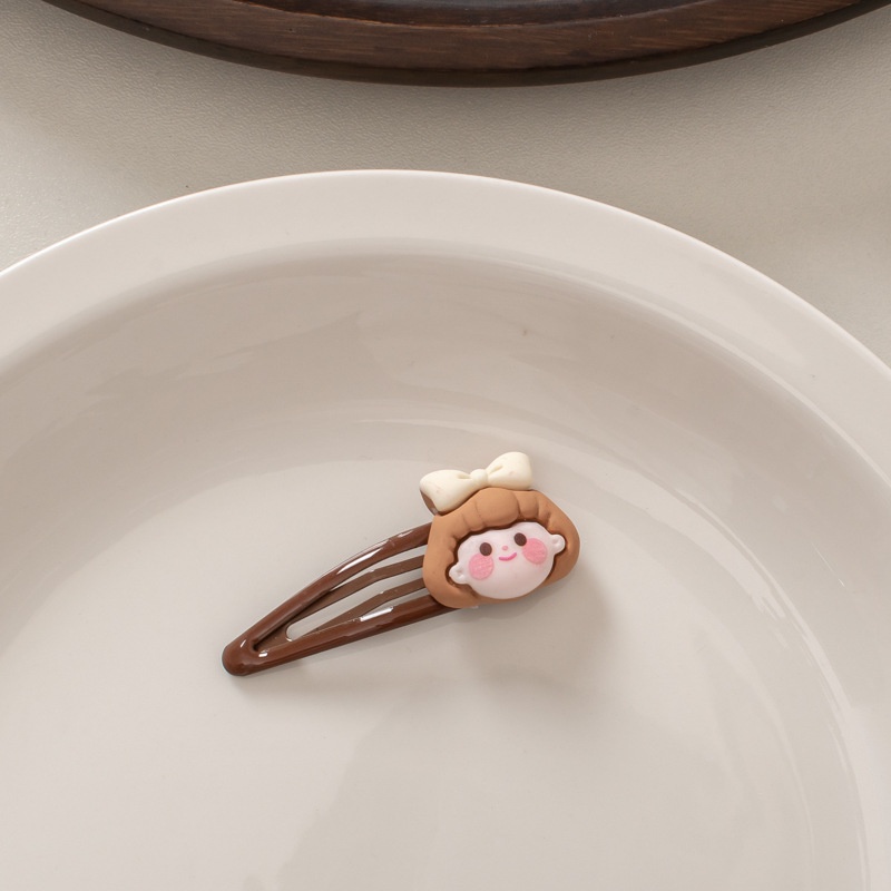 (0433) Cặp Tóc Hình Mặt Chibi Dễ Thương Xinh Xắn Cho Nữ