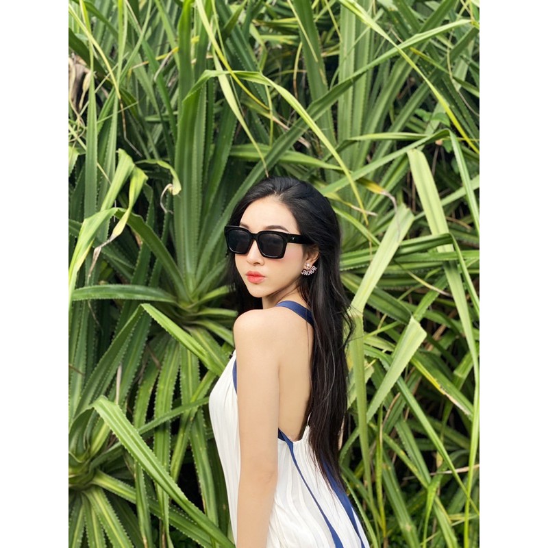 váy maxi phối dây tím than