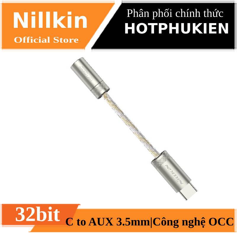 Đầu chuyển adapter Type-C sang jack tai nghe Audio 3.5mm hiệu Nillkin DAC Decoding Amplifier Pro - Hàng chính hãng