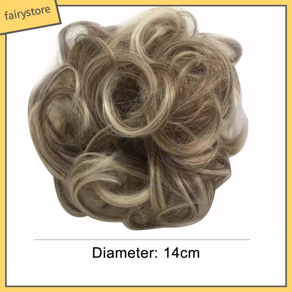 Búi Tóc Giả Xoăn Dài Co Giãn Cho Cô Dâu