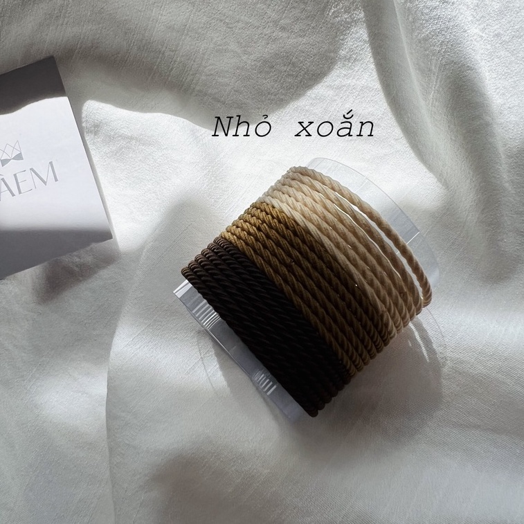 Combo Dây Buộc Tóc Basic Thun Cao Cấp LÀEM T01