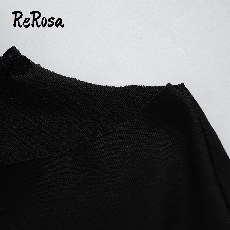 Rerosa Áo Liền Quần Tay Dài Hở Rốn Dáng Ôm Màu Trơn Thời Trang Đường Phố Gợi Cảm Dành Cho Bạn Nữ | BigBuy360 - bigbuy360.vn