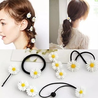 Kẹp tóc hoa cúc họa mi trắng - cho nàng thêm xinh!