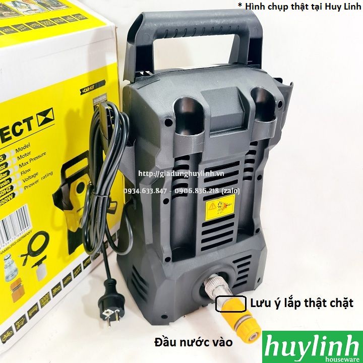 Máy xịt rửa xe cao áp Perfect PF-AO85 - 1600W - Tặng kèm ống hút nước