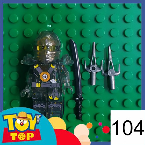 [Một con] Non - lego Ninja : Minifigure Ninjago hàng cũ 2nd tổng hợp 6 ( ảnh nào có vũ khí sẽ có kèm vũ khí nha)