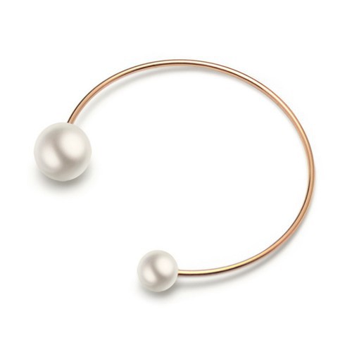 Vòng Tay 2 Hạt Bẹt Titan Ko Đen TT 3274