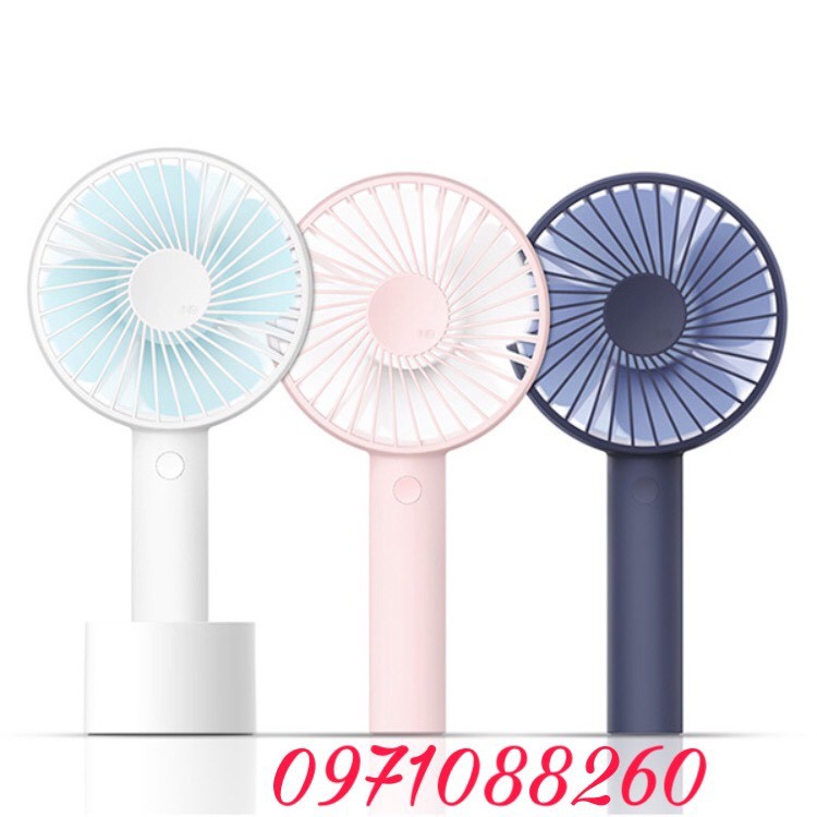Quạt Tích Điện Mini Cầm Tay 3 Chế Độ Gió