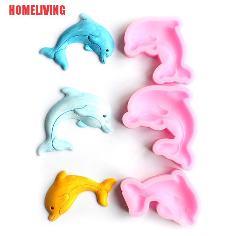 Khuôn silicone Tạo Hình Cá Heo Làm Bánh Kẹo