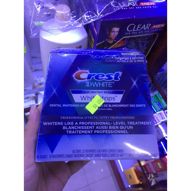 MIẾNG DÁN RĂNG CREST 3D WHITE LUXE PROFESSIONAL EFFECTS WHITESTRIPS