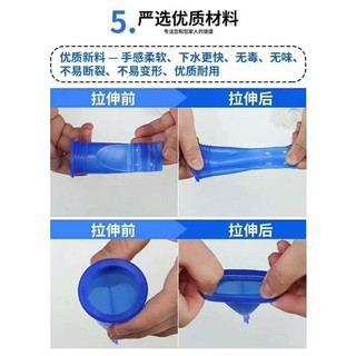 Bộ van ngăn mùi hôi cống kèm nắp nhựa, phụ kiện silicon lắp thoát sàn chống côn trùng