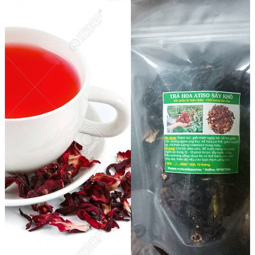 100g Trà hoa atiso đỏ sấy khô sạch