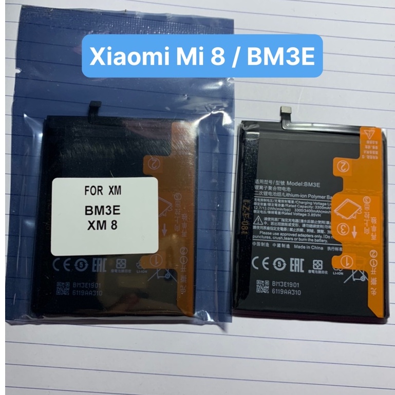 Pin xiaomi Mi 8 / BM3E - 3300/3400mAh / hàng chính hãng, bảo hành 3 tháng