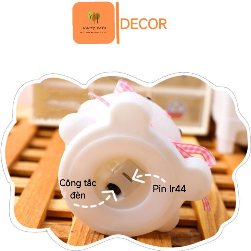 Đèn ngủ hình con thỏ, đèn con thỏ cute trang trí phòng ngủ
