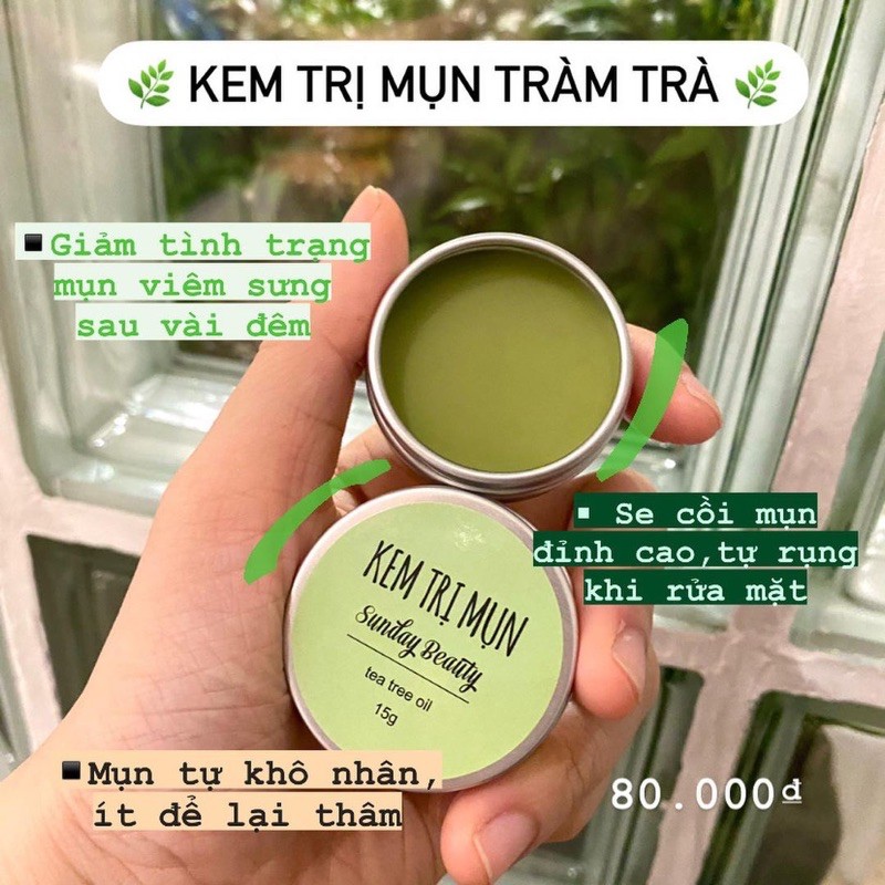 Kem chấm mụn tràm trà HANDMADE