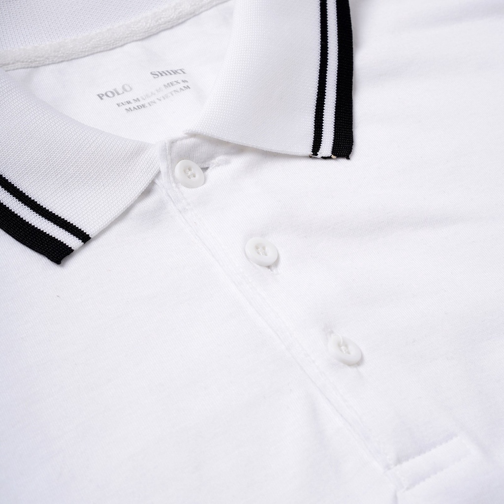 Áo polo nam Leo Vatino phối cổ dệt viền chất thun phối viền cổ bộ 4 màu co giãn chuẩn form tay ngắn PLS15 | BigBuy360 - bigbuy360.vn