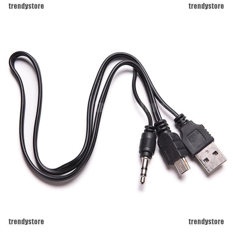 Cáp âm thanh chuyển chuẩn 3.5mm USB sang Mini USB cho loa MP3 / 4