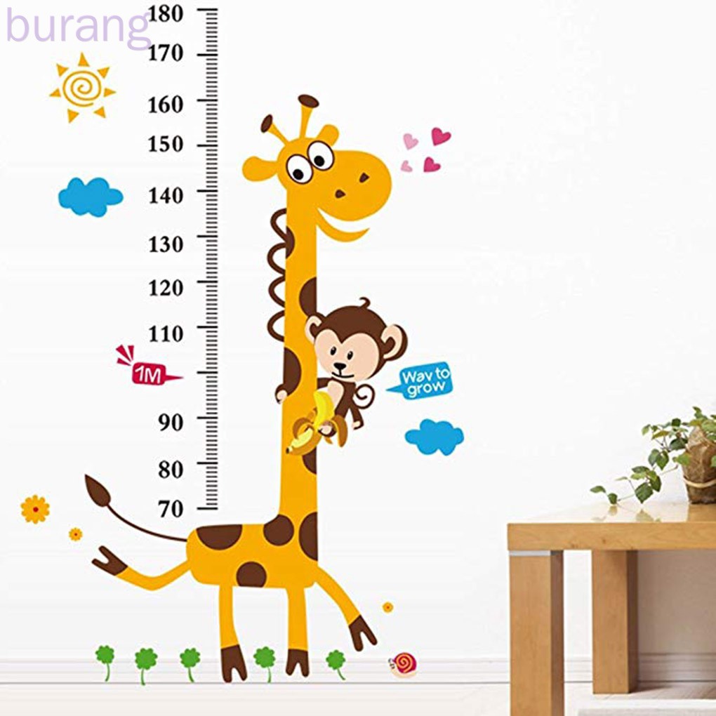 Miếng Dán Tường Hình Hươu Cao Cổ Dễ Thương